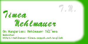 timea mehlmauer business card